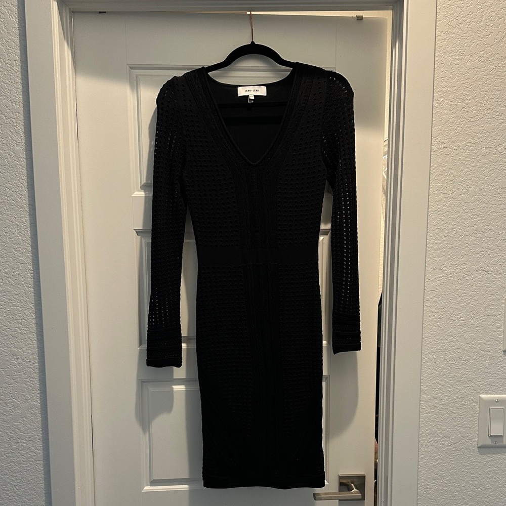 John + Jenn Black Long Sleeve Dress